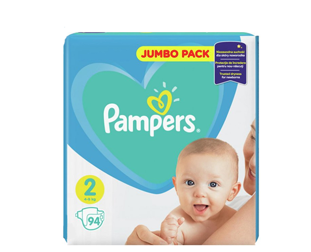 Pampers N2 ბავშვის საფენი 4-8 კგ 